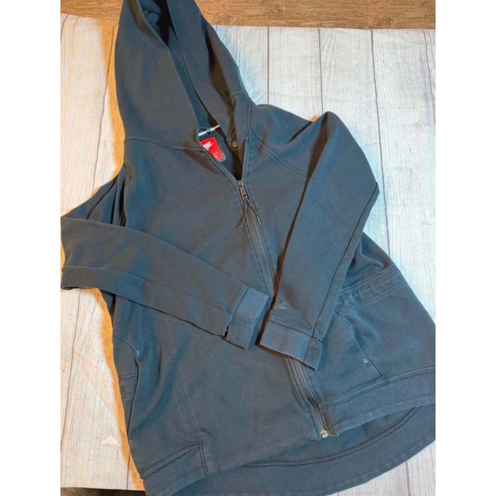 Nike Womens Tech Sportswear Full Zip Hoodie Black Fleece Jacket Large High Neck